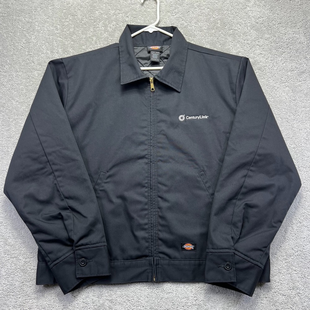 Dickies Jacket Mens XLR Black Insulated Eisenhower CenturyLink Logo Gorpcore